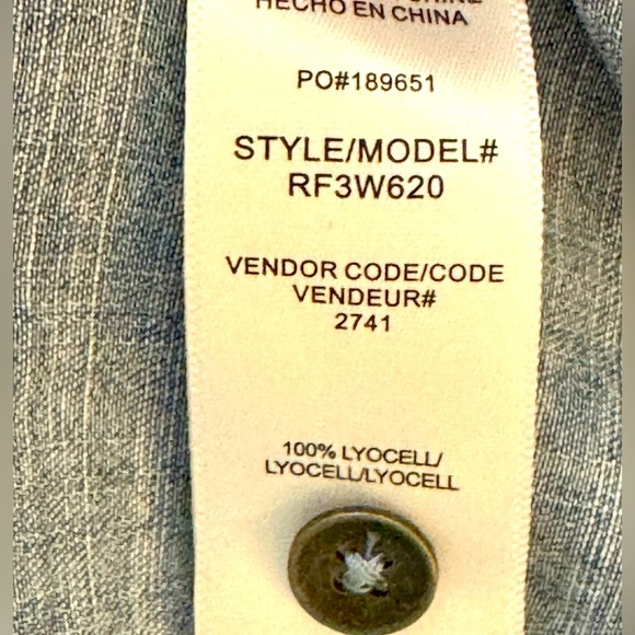 Splendid Sz M Reese Indigo Button Down Shirt - Picture 8 of 10